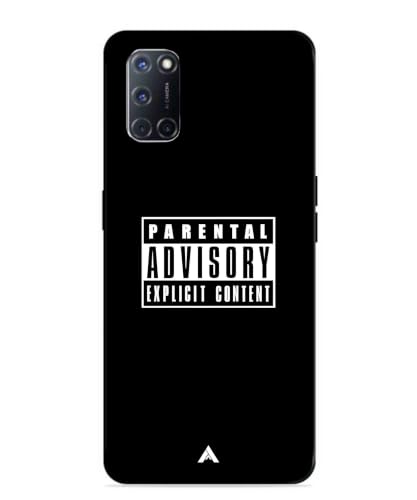 Image of Premium Explicit Case for Oppo A52 Soft-Touch Metal TPU Back Cover, Shockproof, Designer, Aesthetic Mobile Phone Case (Glossy Finish)