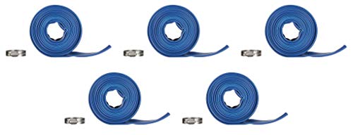 Blue Devil 25-Foot Backwash Hose for Pool with Hose Clamp, 1-1/2