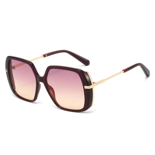 Lunettes de soleil homme rétro verres dégradés UV400 monture tendance