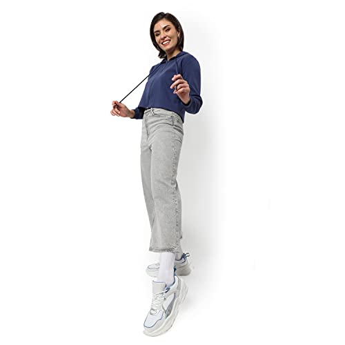 Image of PINACOLADA Women Cotton Zipper Sweatshirt Relaxed Fit for Casual Wear | Full Sleeves | Stylish Sweatshirt Crafted with Comfort Fit and High Performance for Everyday Wear