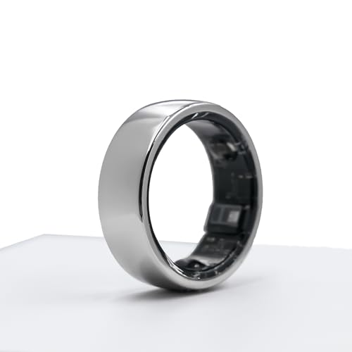 Bital Smart Ring for Health Fitness Monitor, Wireless Charging, Sport Gym Fitness Step Tracker, Sleep Monitoring, Blood Oxygen, Heart Rate, Calories Burned, Finger Temperature (Silver, 13)