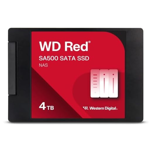 Western Digital 4TB WD Red SA500 NAS 3D NAND Internal SSD Solid State Drive - SATA III 6 Gb/s, 2.5"/7mm, Up to 560 MB/s - WDS400T2R0A
