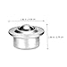 Cabilock 4pcs Carbon Steel Roller Bearing Caster Ball Transfer Wheels for Furniture and Industrial Use Smooth Swivel Movement Heavy Load Capacity