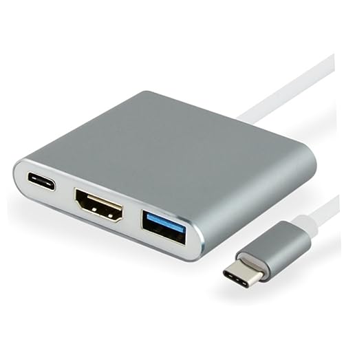 OSALADI Type-cアダプター Usb C - ケーブル アルミニウムハウジング 4kビデオ用 ドライバー不要