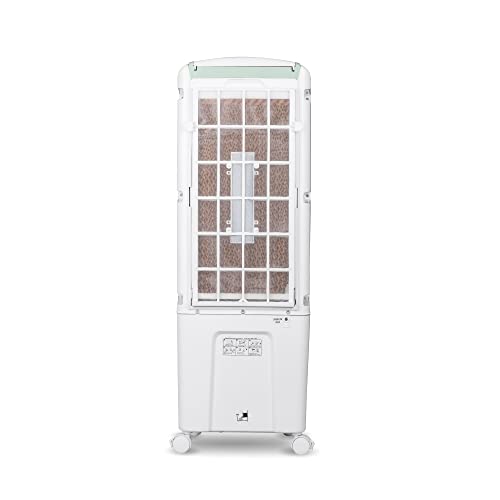 Image of BLUE STAR Premia 27 Litres Tower Air Cooler PA27PMC with Cross Drift Technology and PM2.5 Silver Nano Purification, White