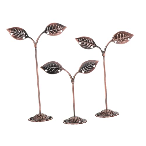 HEALEEP Portaorecchini Retrò in Espositori Per Set 3 Pezzi Per Organizzare Orecchini e Collane Decorazione Scrivania Adatto Per Camera Letto