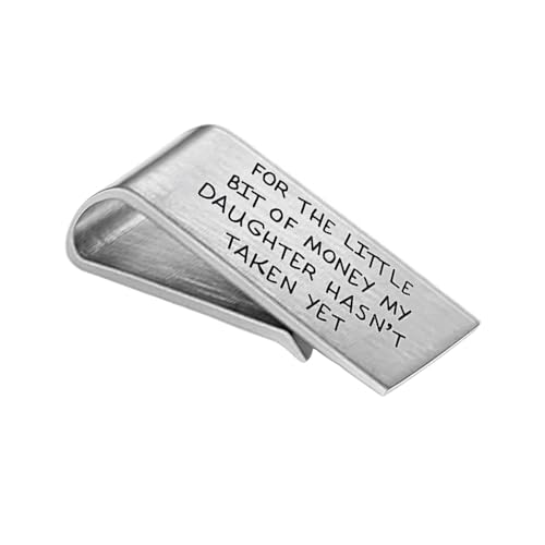 Mens Money Clip for Dad Daddy Father Day Gifts for Dad from Daughter Son, Funny Father's Day Gift for Dad Father Daddy Money Clips for Cash Clip for Money Dad Birthday Gifts for Father Daddy