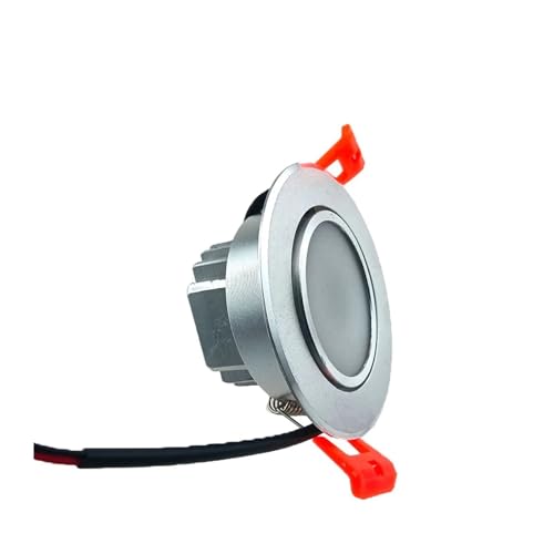 ��] IP65 IP66 IP67 ���O�h�� 220V �L�b�`�� LED �_�E�����C�g 5 ���b�g 7 9 12 15 18 ���b�g�����g�C���V�䃉���v�X�|�b�g���C�g(12W 108mm No Drive,IP66 Silver 220V,Warm Whi