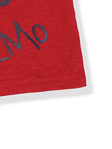 Sesame Street Boys Short Sleeve Tee (24 Months, Red Elmo Face)