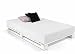 Cama de 90x190 | Somier con Patas | Láminas Madera de Palets | Base/Estructura útil para Camas Nido o Camas Individuales para Adolescentes (190, Blanco mate)