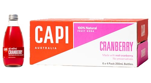 CAPI Fruit Soda - Cranberry 250ml x 24
