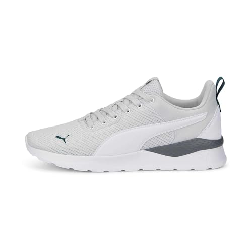 Image of PUMA Unisex Low-Top Sneaker, Nimbus Cloud White Varsity Green, 8 US Men