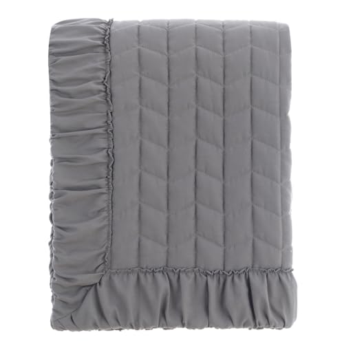 Blanc Mariclò Colección Diamante Colcha Matrimonial Color Gris 260x260 cm