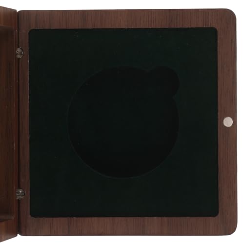 Caja de madera natural Hemobllo de 9 cm, organizador elegante con acabados artesanales 3