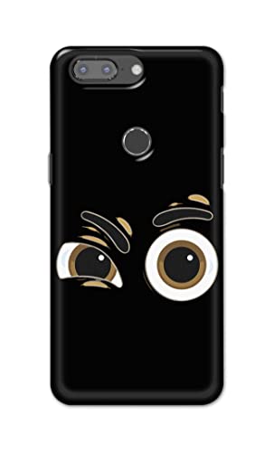 Image of PRINTFIDAA Funky Expression of Cartoon Eyes Printed Designer Hard Back Case Cover for OnePlus 5T -(SF) MVN1004