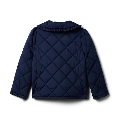 Janie and Jack Boy's Navy Quilted Jacket (Toddler/Little Kids/Big Kids), Blue, 5-62