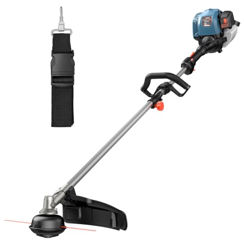 SENIX Gas String Trimmer, 17'' Weed Wacker 26.5 cc 4-Cycle Line Trimmer