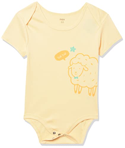 Image of Max Baby boys Printed Anti-Bacterial Bodysuit - Pack of 2