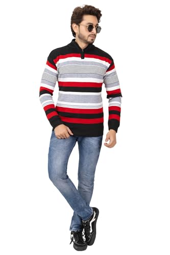 Image of ColorChakra Woolen Sweater for Mens Cardigan for Winter wear Wool Pullover