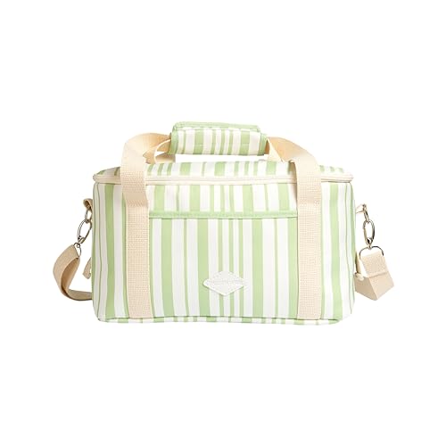 DACOSTA VERDE Handbag, Box Cooler - Sage Stripe