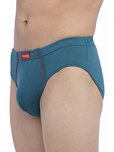 Frenchie Men's Plain Brief (Pack of 6), Frost Grey, Maroon, Royal Blue, Colonial Blue and Blackberry Wine, 110 CM4