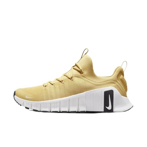 Nike Free Metcon 6 (Team Bank) Men's Workout Shoes (HM3754-701, Vegas Gold/Black/White) Size 14