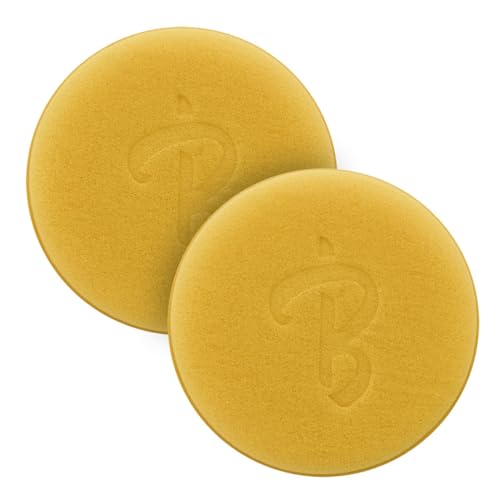Aplicador de Espuma Billionaire Esponja Suave para Coche 12,5 cm Aplicador Detailing Cera y Restaurador de Plásticos 2 Unidades