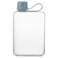 Transparante waterfles, zakwaterfles, 500 ml, vierkante platte Transparante waterfles, zakwaterfles, 500 ml, vierkante platte