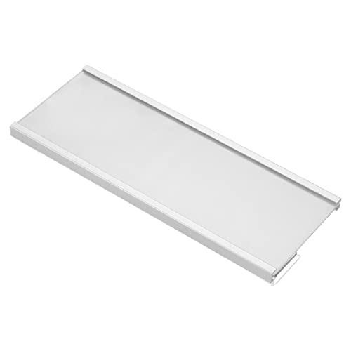 Support plaque nom aluminium pour cloison amovible en verre 6mm