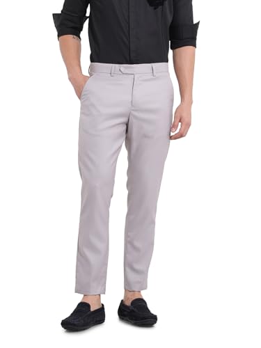 Pantalon formel extensible homme gris clair 36 pour le bureau et les réunions