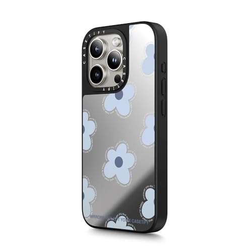Coque miroir iPhone 15 Pro Max CASETiFY protection antichoc MagSafe argent