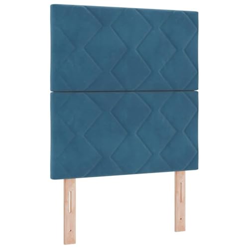 VidaXL Cabecero de Terciopelo Azul Oscuro