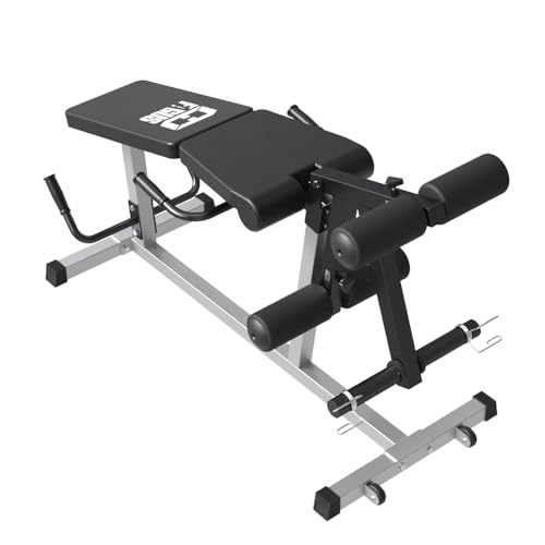Image of Leg Extension and Leg Curl Machine,Seated Leg Extension and Lying Curl Machine for Home Gym,Leg Press Bench Fit for Both 1'' and 2'' Weight Plates