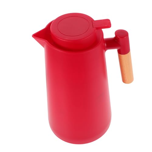IMIKEYA Jarra Térmica Para Bebidas Calientes Frasco De Té Aislado Jarra De Agua Termal Recipiente Para Bebidas Jarra De Café Aislada Jarra De Agua Caliente Rojo El Plastico