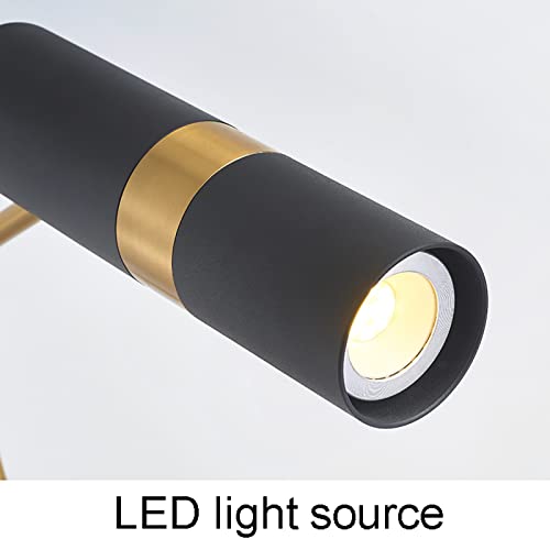 Lámpara de pie industrial con luz LED regulable de 360 grados 2