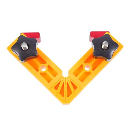Mipcase Professional Carpenter Measurement Tool Set of 2 Right Angle Clamps Square Ruler for Woodworking DIY