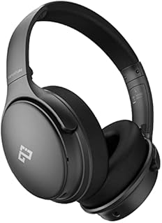 Active Noise Cancelling Headphones, INFURTURE H1 Wireless Over Ear Bluetooth Headphones, Deep Bass Headset, Low Latency, Memory Foam Ear Cups,40H Playtime, for Adults, Kids, TV, Travel, Home Office