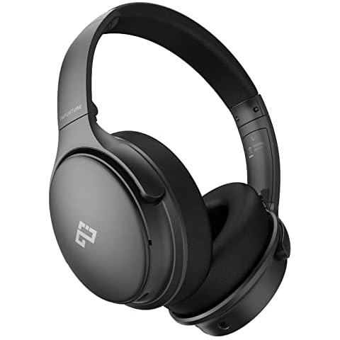 INFURTURE Active Noise Cancelling Headphones, H1 Wireless Over Ear Bluetooth Headphones, Deep Bass Headset, Low Latency, Memory Foam Ear Cups,40H Playtime Cover