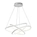 ET2 E30645-MW Twisted Aluminum Arch LED Pendant Ceiling Lighting, 1-Light 83 Watt, 12"H x 32"W x 32"L, Matte White