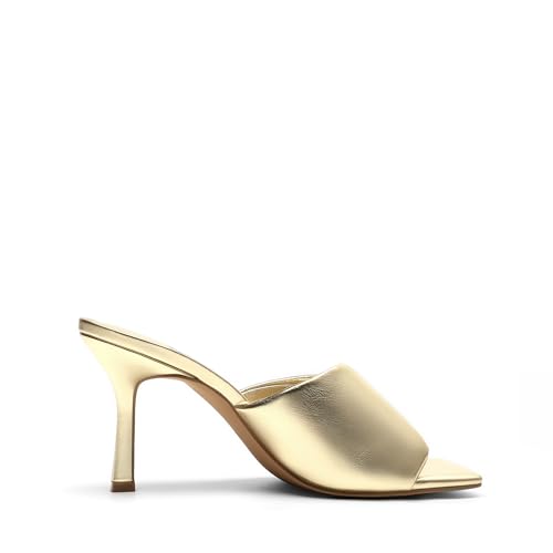 Image of DREAM PAIRS Women's High Stilettos Heels Mules Open Square Toe Slip On Comfort Sexy Dress Pumps Sandals Fashion Casual Prom Dress Shoes
