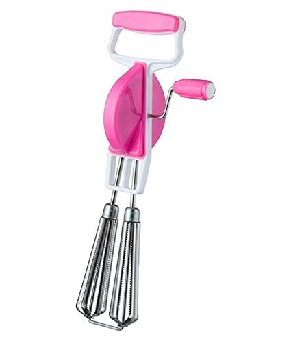 Vastarpara 2 in 1 Hand Blender & Beater in Kitchen appliances with high Speed Operation in Multi Colors (Egg & Cream Beater, Milkshake, Soup, Lassi, Butter Milk Maker) (1, 2 in 1 Blender [Pink])