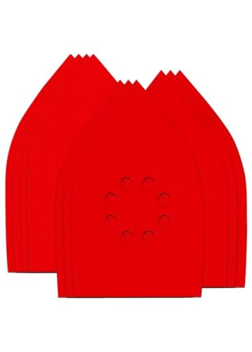 Image of Diablo Assorted MegaMouse Detail Sanding Sheets - 4-3 /16 inch x 6-3 /4 inch Size | 80 /120 /180 Grit, Hook & Lock Backing, 8 Holes, 10-Pack - Multi-Stage Finish & Fast Removal - DCTDETVGPH10G