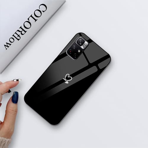 Image of COLORflow Back Cover Compatible with Redmi Note 11 5G / 11S 5G | Cute Korean Hearts Customized | Shockproof TPU Bumper with Camera Protection Back Cover Compatible with Redmi Note 11 5G / 11S 5G