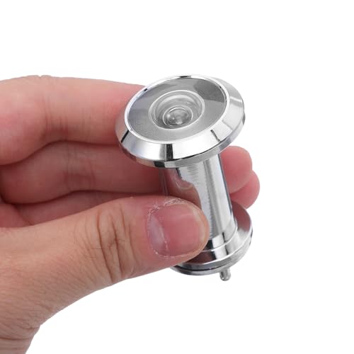 Ipetboom Mirilla de Puerta de Ángulo Amplio con Protector de Privacidad Anti-Espía Metal Seguridad para Puerta, Ajusta para Grosor 35-55mm, Acabado Plateado miniatura 4