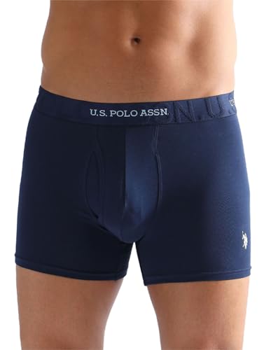 Image of U.S. Polo ASSN. Mens ET007 Anti Microbial Essential Long Underwear Trunk with Pouch Opening -Pack of 1