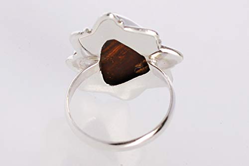 Anillo de plata de ley 925 de lujo con diseño de alta joyería Sz10 2