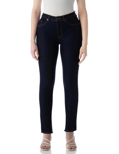 Image of INKD Women's Slim Fit Jeans - Mid-Rise| Stretchable | Enzyme Wash | Classic 5 Pocket Styling | Jeans for Women (Available in Plus Sizes)