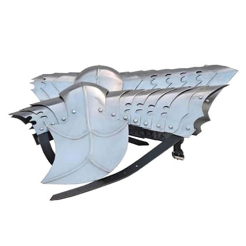 THOR INSTRUMENTS Medieval LARP Armor Leg Guard Rustic Medieval Pair of Leg Armor Functional Re-Enactment Knight (DARKSWORD Leg Guard)