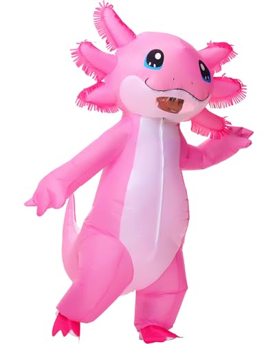 Stegosaurus Inflatable Costume Adult Axolotl Costumes Deluxe Halloween Air Blow-up