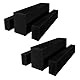 LYAFS 2 Pack 3er-Sets Biertischhusse, schwarz Biertisch und Bankgarnitur hussen für 50 cm Tischbreite, Bierzeltgarnitur 220 x 50 x 80 cm Bierbank Tischdeko für Bankette, Garten, Bar, Hochzeit